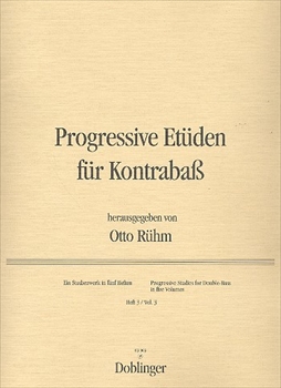 PROGRESSIVE ETUDEN BK.3  コントラバスのための発展的な練習曲集第3巻（コントラバスソロ）  