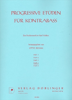 PROGRESSIVE ETUDEN BK.4  コントラバスのための発展的な練習曲集第4巻（コントラバスソロ）  