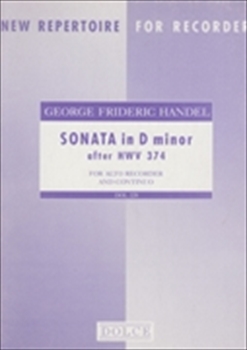 SONATA d (after HWV374)  ハレ・ソナタ 第1番 (HWV374による) アルト・リコーダー  