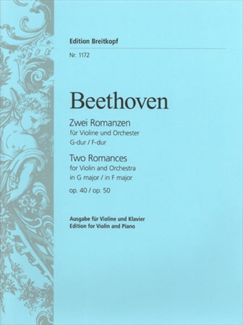 ROMANZEN OP.40&50  2つのロマンス　作品40+作品50（ヴァイオリン、ピアノ）  