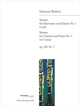 SONATE Nr.1 f OP.120-1  クラリネットソナタ第1番　ヘ短調（クラリネット、ピアノ）　  