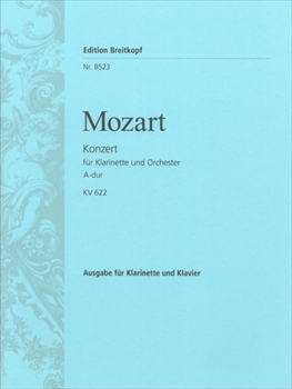 KONZERT A KV622  クラリネット協奏曲　イ長調　KV622（クラリネット、ピアノ）  