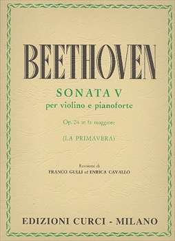【特価品】Sonata V op.24 [La Primavera]  ヴァイオリンソナタ 第5番 へ長調 作品24 「春」（ヴァイオリン、ピアノ）  