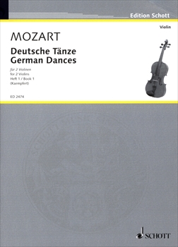 DEUTSCHE TANZE 1  ヴァイオリン二重奏のためのドイツ舞曲集第1巻（ヴァイオリン2本）  