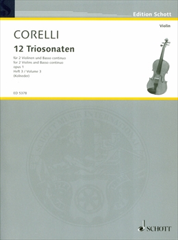 12 TRIOSONATEN OP.1  III (NR.7-9)  12のトリオソナタ 第3巻　（ヴァイオリン2本と通奏低音）  
