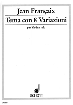TEME CON 8 VARIAZIONI  無伴奏ヴァイオリンのための主題と8つの変奏（ヴァイオリンソロ）  
