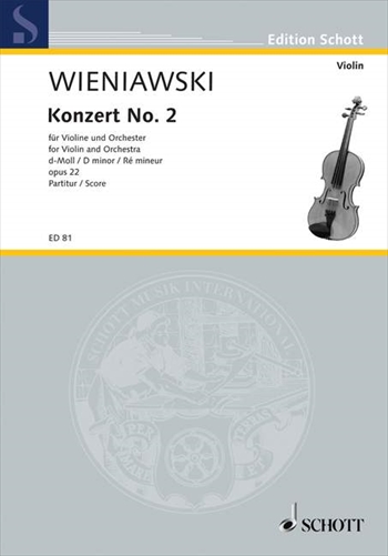 VIOLINKONZERT NR.2 d OP.22  ヴァイオリン協奏曲第2番　ニ短調　（ヴァイオリン、ピアノ）  