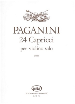 24 CAPRICCI OP.1 (RICCI)  24のカプリス（リッチ校訂）（ヴァイオリンソロ）  