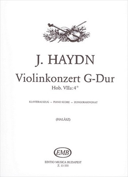 VIOLIN CONCERTO G Hob.VIIa:4  ヴァイオリン協奏曲　ト長調（ヴァイオリン、ピアノ）  