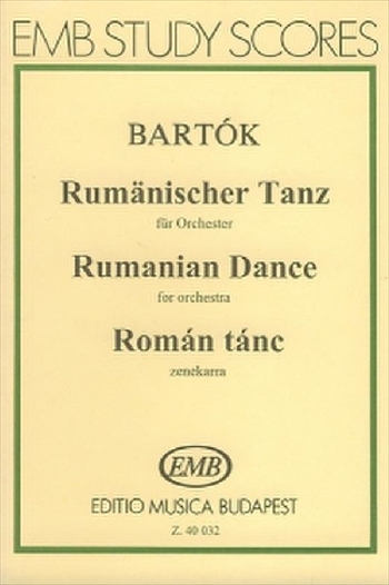 RUMANIAN DANCE (OP.8a No.1)  ルーマニア舞曲（作品8aの1曲目の管弦楽編曲版）（小型スコア）  