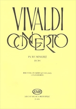 【特価品】VIOLIN CONCERTO RV.394  ヴィオラ・ダモーレ協奏曲　ニ短調（ヴィオラダモーレまたはヴァイオリン、ピアノ）  