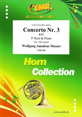 【特価品】HORN CONCERTO NO.3 KV447  ホルン協奏曲第3番 （ホルンとピアノ）  