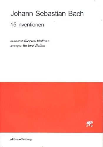 15 INVENTIONEN  15のインヴェンション　（ヴァイオリン2本）  