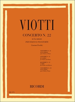 VN.CONCERTO NO.22  ヴァイオリン協奏曲第22番（ヴァイオリン、ピアノ）  