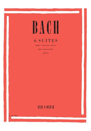 6 SUITES PER VIOLINO SOLO  6つの無伴奏チェロ組曲（ヴァイオリンソロ）  
