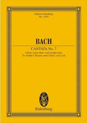 【特価品】CANTATA No.7 Christ, unser Herr,…..  カンタータ7番（小型スコア）  