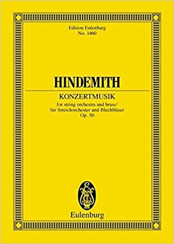 KONZERTMUSIK OP.50  弦楽と金管楽器のための演奏会用音楽　作品50（小型スコア）  