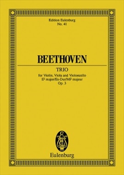STRING TRIO E♭major, Op.3  弦楽三重奏曲　変ホ長調　作品3（小型スコア）  