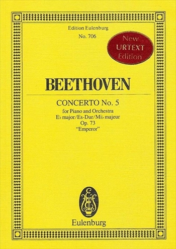 PIANO CONCERTO No.5 E♭major, Op.73 (‘Emperor’) (ed.Badura-Skoda)  ピアノ協奏曲第5番　変ホ長調「皇帝」（小型スコア）  