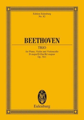 PIANO TRIO D major, Op.70-1 (‘Geister-Trio’)  ピアノ三重奏曲第5番 ニ長調　「幽霊」（小型スコア）  