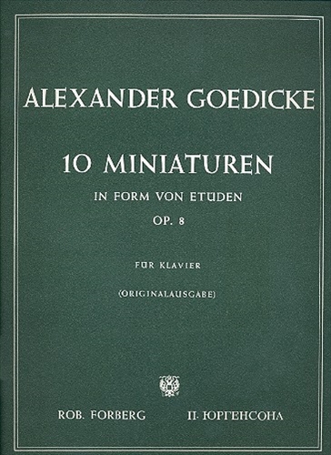 【処分品】10 MINIATUREN OP.8  10の小品　（ピアノソロ）  