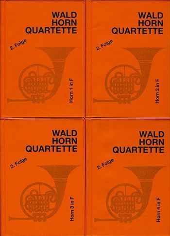 WALDHORNQUARTETTE II (ORANGE)  ホルン四重奏曲集 第2巻　(オレンジ本)  