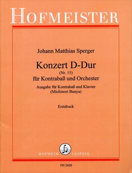 Konzert (Nr.15) D-Dur  コントラバス協奏曲　ニ長調（コントラバス、ピアノ）  