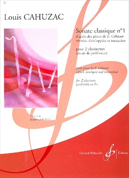 SONATE CLASSIQUE NO.1  古典ソナタ第1番（クラリネット二重奏）  