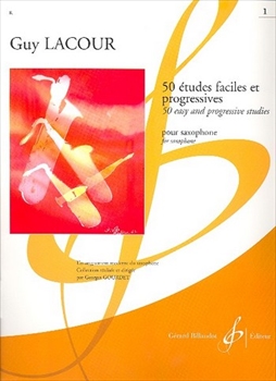 50 ETUDES FACILES ET PROGRESSIVES VOL.1  50の易しく漸新的な練習曲 第1巻（サクソフォン）  