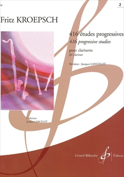 416 ETUDES PROGRESS VOL.2  416の漸進的な練習曲第2巻（ランスロ校訂）（クラリネットソロ）  
