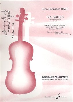 6 SUITES POUR VC VOL.1(NO.1-3)(COLLOT)  6つの無伴奏チェロ組曲（COLLOTによるヴィオラ用編曲版）第1巻（1－3番）  