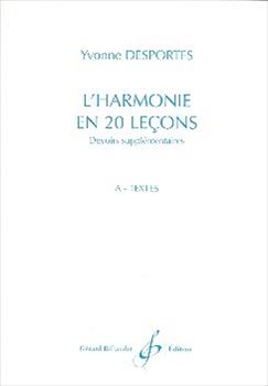 L'HARMONIE EN 20 LECONS-devoirs supplémentaires VOL.A(TEXTES)  20の課題による和声の練習　課題編  
