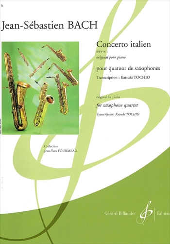 CONCERTO ITALIEN BWV971  イタリア協奏曲 BWV971 (サックス四重奏)  