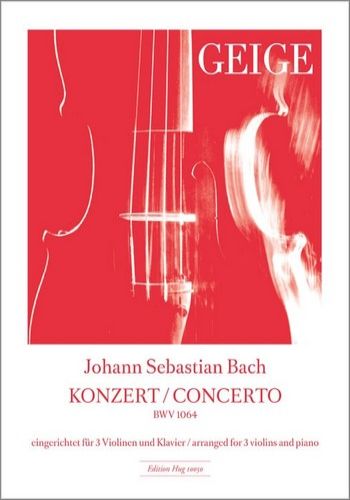 KONZERT BWV1064  3本のヴァイオリンのための協奏曲　（ピアノリダクション）  