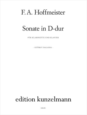 【特価品】SONATE IN D-DUR  ソナタ ニ長調（クラリネットとピアノ）  