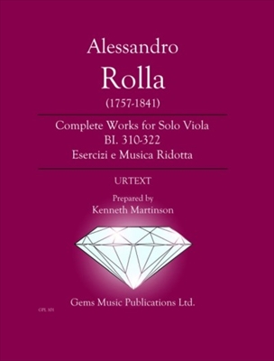 【特価品】COMPLETE WORKS FOR SOLO VIOLA BI.310-322  独奏ヴィオラのための作品全集  