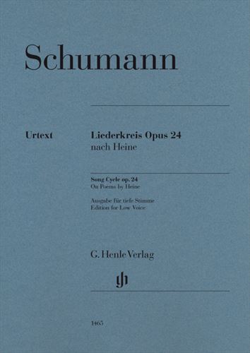 LIEDERKREIS OP.24(LOW)  【ヘンレ社原典版】歌曲集「リーダークライス」（低声用）　作品24  