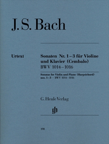 VIOLINSONATEN 1-3(BWV1014-1016)  ヴァイオリンとチェンバロのソナタ第1番～第3番（ヴァイオリン、チェンバロまたはピアノ）　  