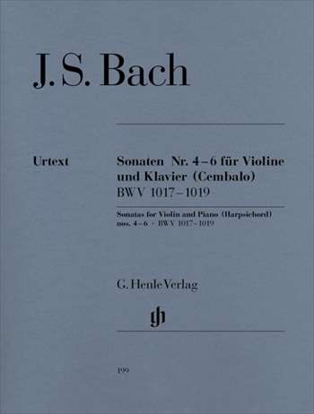 VIOLINSONATEN 4-6(BWV1017-1019)  ヴァイオリンとチェンバロのソナタ第4番～第6番（ヴァイオリン、チェンバロまたはピアノ）  