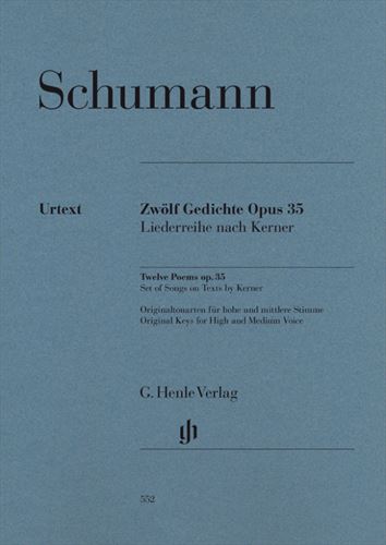 12 GEDICHTE OP.35  【ヘンレ社原典版】12の歌曲集（声、ピアノ）  