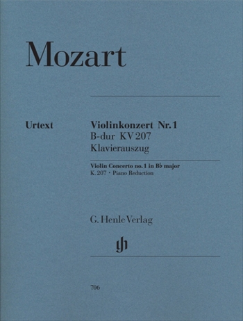 VIOLINKONZERT NR.1 KV207  ヴァイオリン協奏曲第1番　変ロ長調　KV207（ヴァイオリン、ピアノ）  