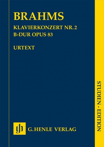 KLAVIERKONZERT NR.2 B OP.83  ピアノ協奏曲第2番　変ロ長調　作品83(フルスコア)（小型スコア）  