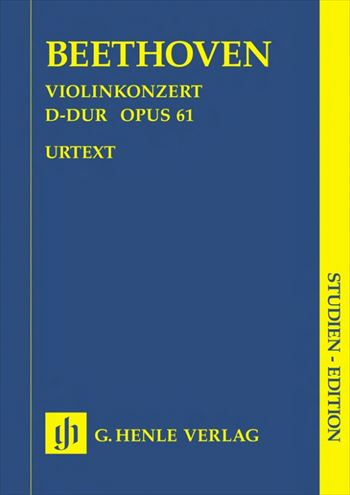 VIOLINKONZERT OP.61  ヴァイオリン協奏曲　ニ長調　（小型スコア）  