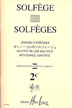 SOLFEGE DES SOLFEGES 2C(S/A)  ダンノーゼルのソルフェージュ 2C 伴奏なし  