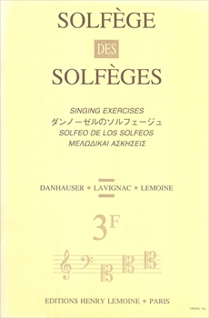 SOLFEGE DES SOLFEGES 3F(S/A)  ダンノーゼルのソルフェージュ 3F 伴奏なし  