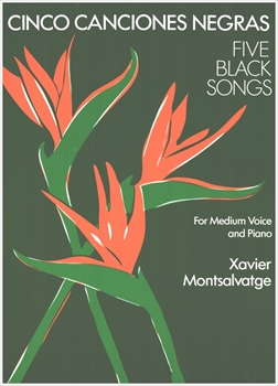【特価品】Cinco Canciones Negras Medium Voice  5つの黒人の歌（中声用）（声、ピアノ）  