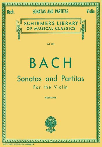 SONATAS & PARTITAS  無伴奏ヴァイオリンのためのソナタとパルティータ（ヴァイオリンソロ）  