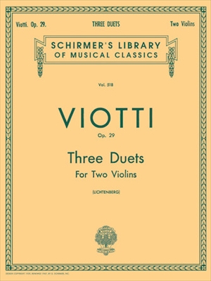 3 Duets, Op. 29  3つの二重奏曲  