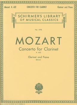 Clarinet Concerto k.622  クラリネット協奏曲　KV622（クラリネット、ピアノ）  