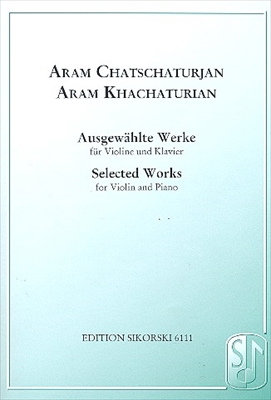 SELECTED WORKS&nbsp;&nbsp;ヴァイオリンとピアノのための作品選集（ヴァイオリン、ピアノ）&nbsp;&nbsp;